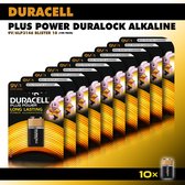 Duracell 9V Alkaline Batterij - 10 stuks