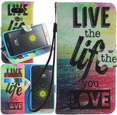 iCarer Live the life wallet case hoesje LG G5