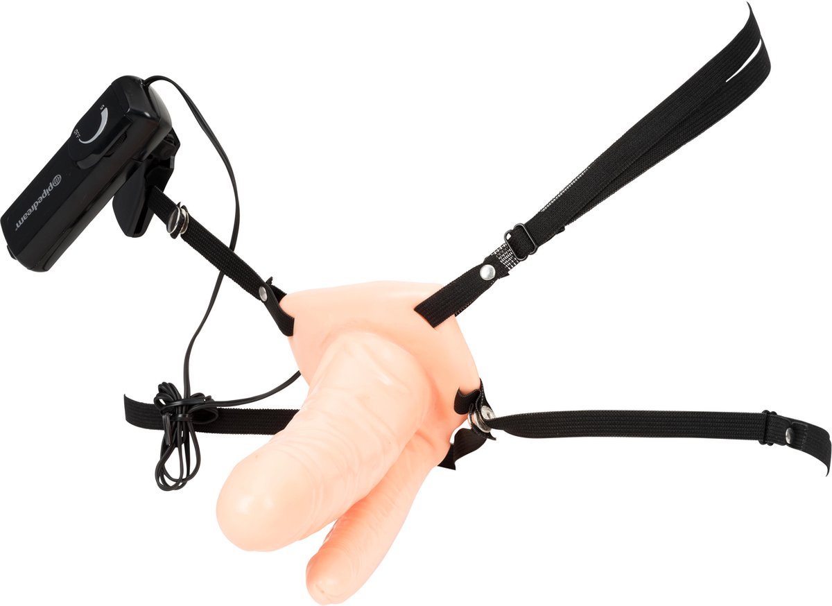 Fetish Fantasy Double Penetrator - Dubbele Voorbinddildo - beige