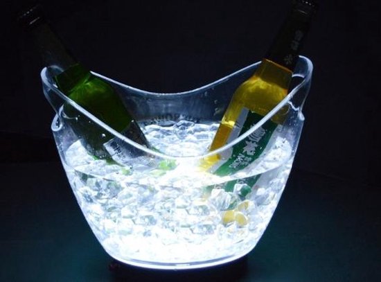 Veilig Annoteren onderwerp IJSEMMER met LED verlichting oplaadbaar (Champagne -Wijn- Bier) | bol.com
