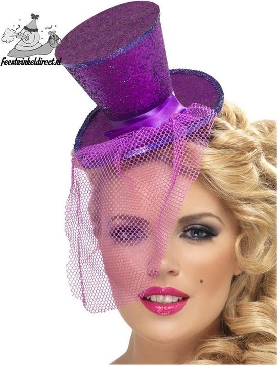 Petit chapeau haut de forme violet - Têtière de dressage - Taille unique |  bol.com