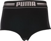 Puma - High Waist Short met Mesh Zwart - XS