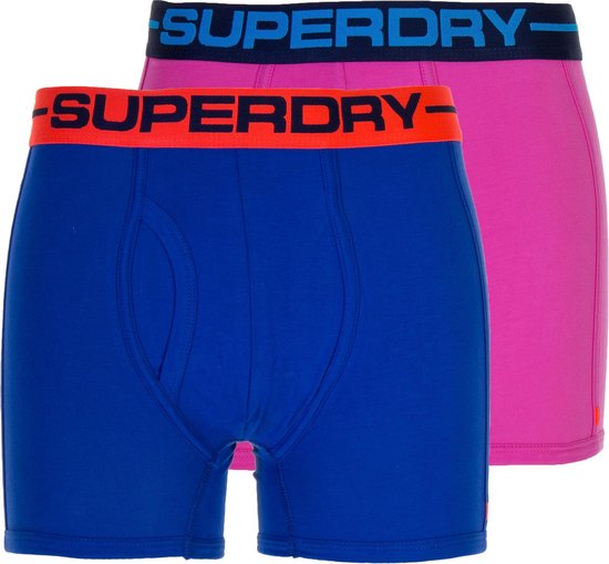 Superdry Boxershort - Maat M - Mannen - blauw/oranje/roze | bol.com
