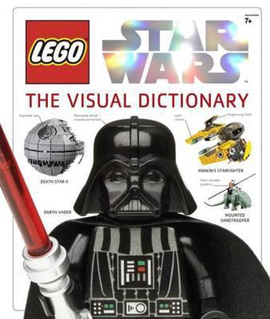 LEGO Star Wars: The Visual Dictionary. Met Darth Vader, Death Star II, Anakin's Starfighter en een Mounted Sandtrooper.