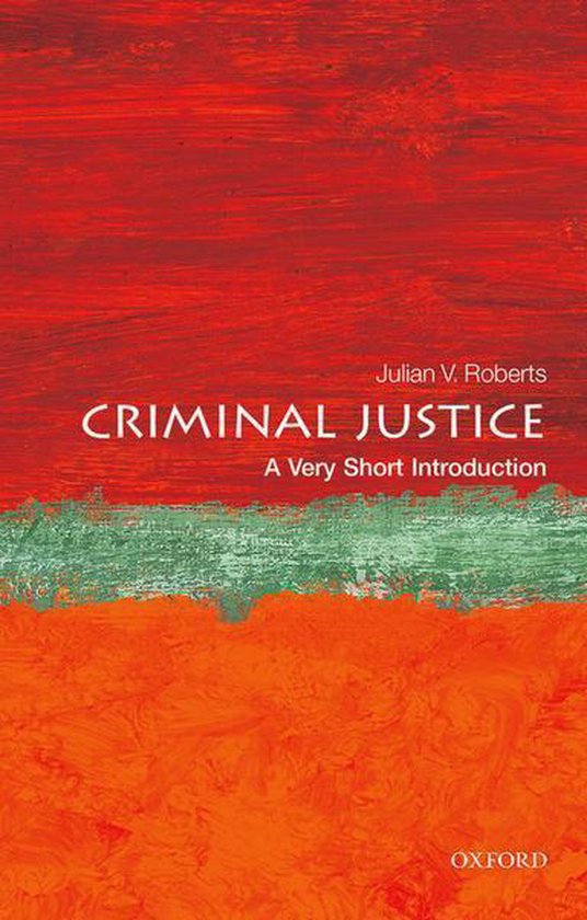 Very Short Introductions - Criminal Justice - cover