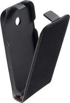 LELYCASE Zwart Lederen Flip Case Cover Cover Huawei Ascend Y330