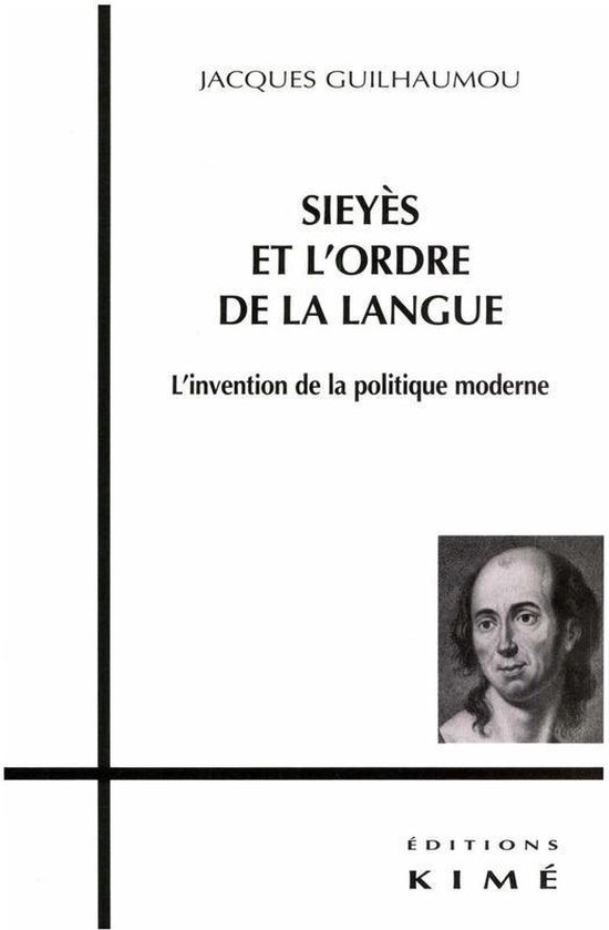 SIEYÈS ET L'ORDRE DE LA LANGUE - cover