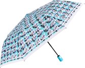 Perletti Paraplu Bladeren Automatisch 96 Cm Blauw