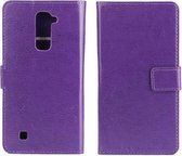Celltex wallet case hoesje LG K10 paars