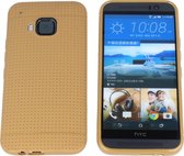 HTC One M9 Silicone Case Hoesje Gold Goud