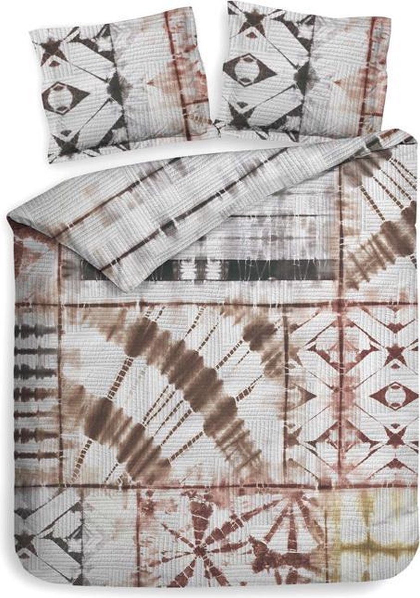 Heckett & Lane Azibo Dekbedovertrek - Tweepersoons - 200x200/220 cm - Tawny Beige