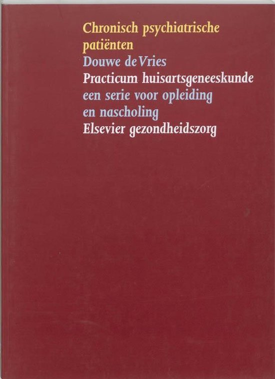 Cover van het boek 'Chronisch psychiatrische patiënten@'
