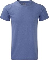 Basic heren T-shirt blauw melee M (50)