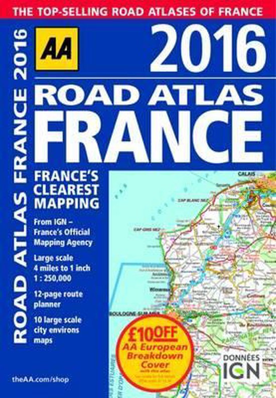 AA Road Atlas France - cover