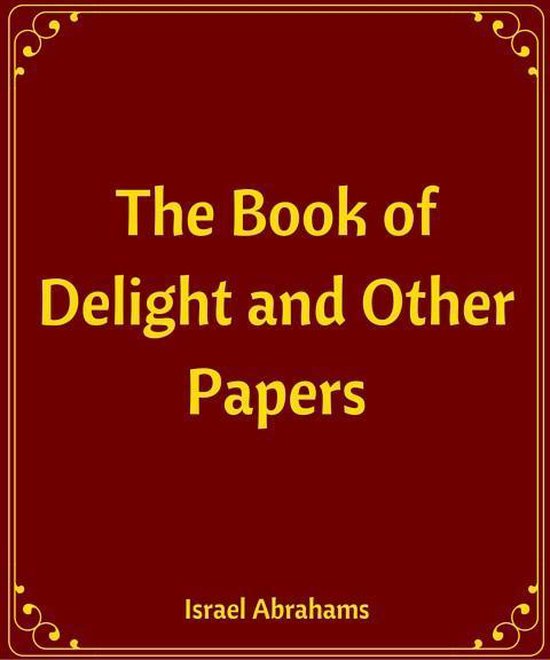 The Book of Delight and Other Papers - cover