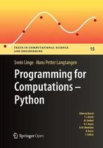 Texts in Computational Science and Engineering- Programming for Computations - Python
