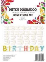 Dutch Doobadoo Dutch Stencil Art Alfabet A-Z NR2 (26 stencils) 12 centimeter  470.990.070