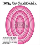 Crealies Crea-nest-Mal XXL no. 9 stans ovaal basis CLNest09XXL / 6 centimeter - 16 cm