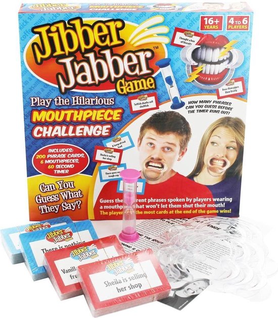 Jibber Jabber - speak out mouthguard challenge - Engelse kaartjes | Games |  bol.com