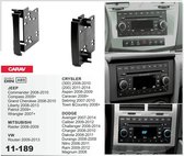 2-DIN Car Audio Installation Kit for CHRYSLER (300) 2008-10; (200) 2011+; Aspen 2008-09; Sebring 2007-10; Town&Country, <br />Caravan 2008+ / DODGE Avenger 2007+ (11-189)
