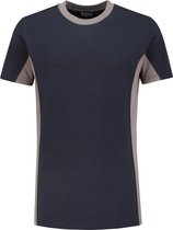 Workman T-Shirt Bi-Colour - 0402 navy / grijs - Maat S