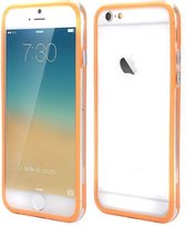Apple iPhone 7 Plus, 5.5 Inch Bumper case Oranje + Transparant