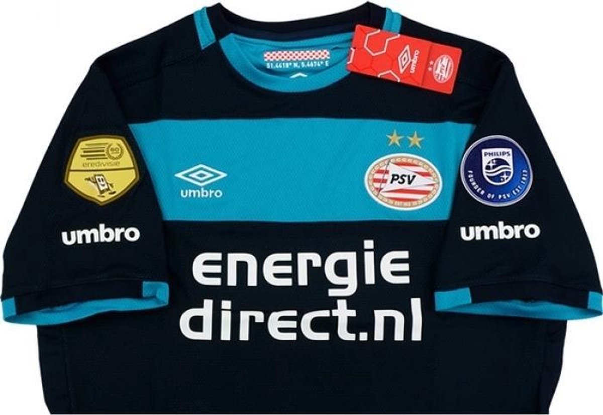 Onbeleefd Klein Lyrisch Umbro PSV Uitshirt - Maat XXL - Kleur Zwart/Aqua - Met Philips Badge - Met  Eredivisie... | bol.com