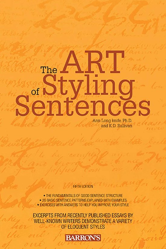 Art of Styling Sentences - cover