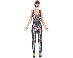 Vegaoo - Dia de los Muertos skelet pak voor vrouwen
