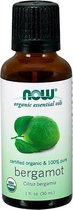 Organic Essential Oils- Bergamot (30 ml) - Now Foods