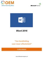 Word 2016 Cursusboek Cursus