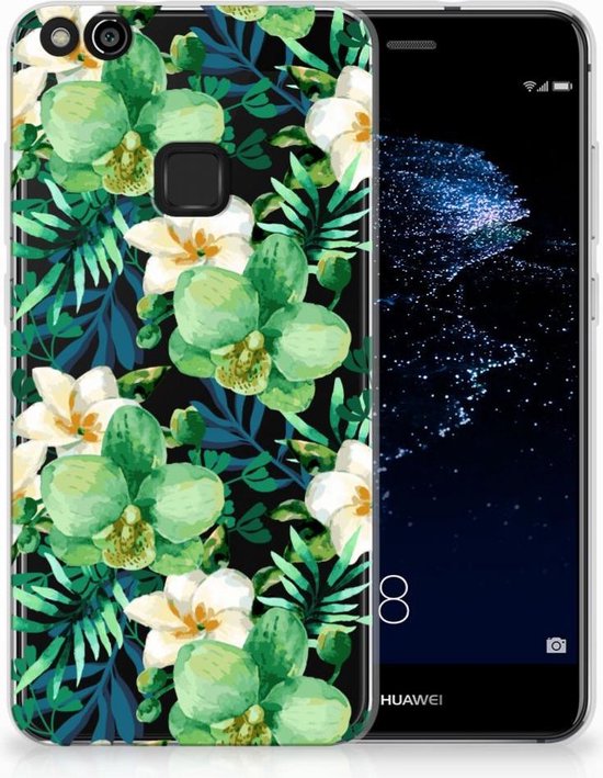 Coque Téléphone pour Huawei P10 Lite TPU Silicone Etui Orchidée Verte |  bol.com