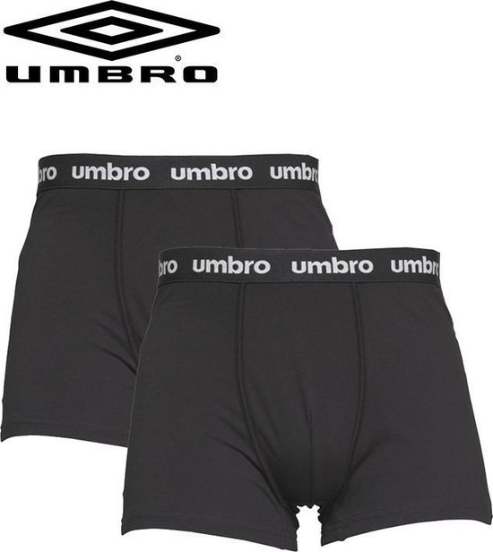 Umbro – Boxershorts – 2 pack – Zwart – Maat XL | bol.com
