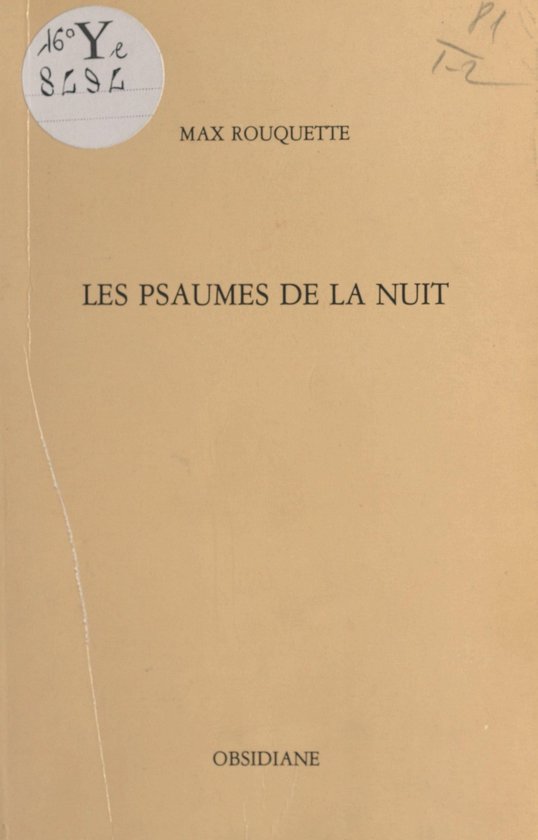 Les Psaumes de la nuit / «Los Saumes de la nuoch» - cover