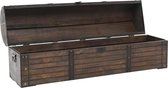 Opbergbox Bruin Massief hout Vintage 120x30x40 cm / Opbergkist / opbergbank / opberg box / voorraad box / voorraad kist
