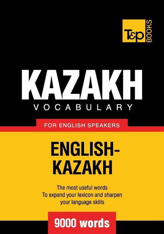 Kazakh vocabulary for English speakers - 9000 words - cover