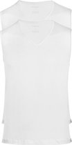 SCHIESSER 95/5 tanktop (2-pack) - V-hals - wit -  Maat: 4XL