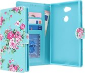 Sony Xperia L2 Bookcase hoesje - CaseBoutique - Bloemen Bloemen Print - Kunstleer