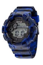SECTOR Mod. EX-19.  Dual-Time. Timer. Callendar. 1/100 second chronograph. 10 ATM