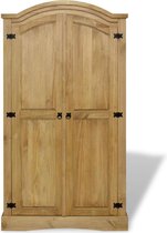 Garderobe Bruin met 2 deuren 101 x 52 x 170 cm / kleding garderobe kast / schoenen kast garderobe / Kledingkast
