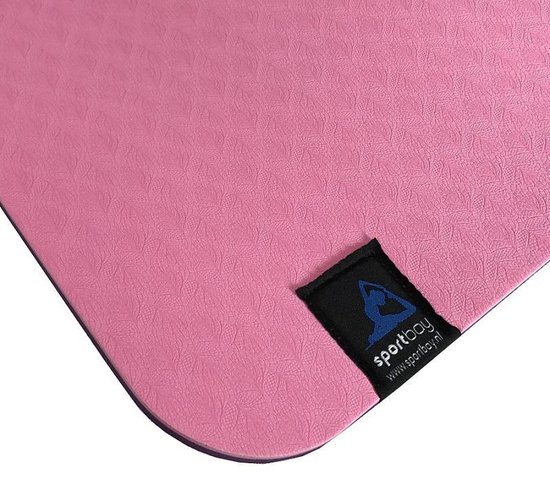 Sportbay Eco Deluxe - Fitnessmat / Yogamat - 183 x 61 cm - Burgundy van Sportbay — afbeelding 4