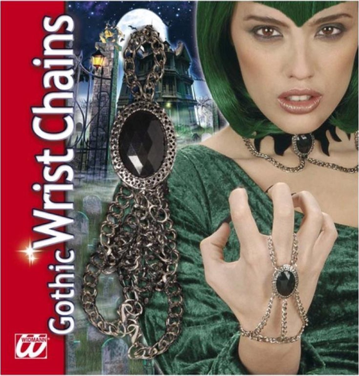 Gothic armband Met Zwart Medaillon