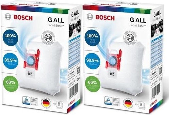 server Verlichten slijm Bosch Type G All - BBZ41FGALL - Stofzuigerzakken - 8 stuks | bol.com