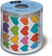 Toilet papier Colourful hearts