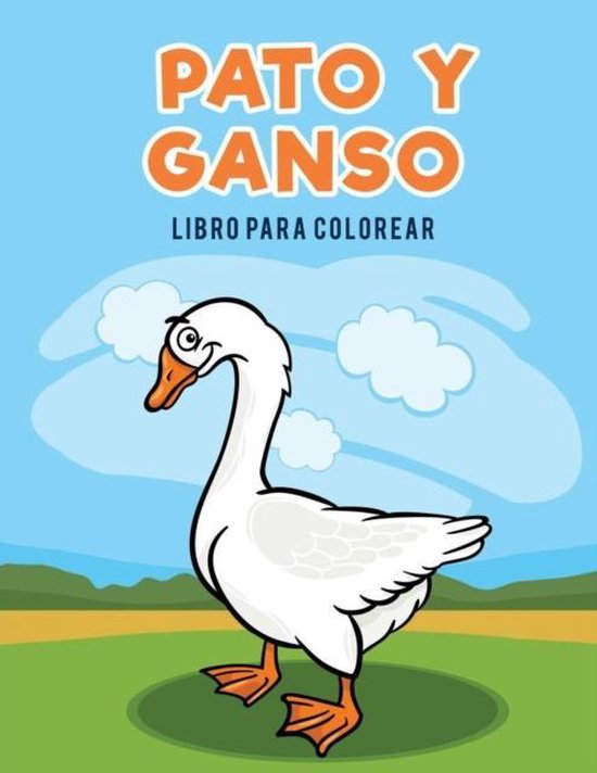 Pato y ganso libro para colorear - cover