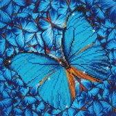 Diamond Dotz® Butterfly Blue - Diamond Painting (38x38 cm)