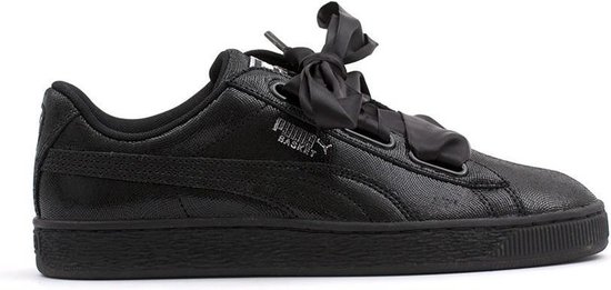 Puma - Dames Sneakers Basket Heart NS Wn's - Zwart - Maat 38 | bol.com