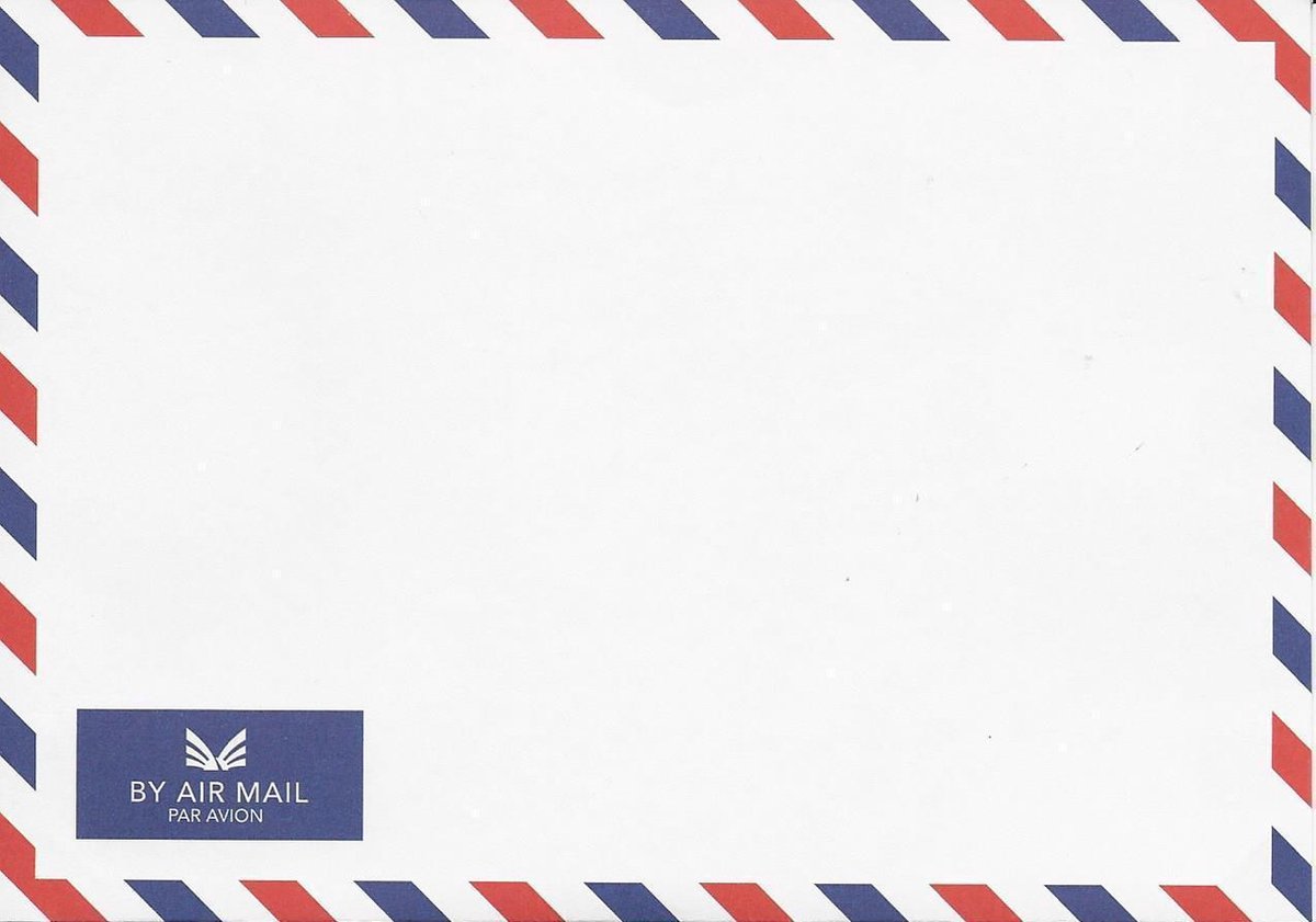 50 Air Mail Enveloppen formaat | bol.com