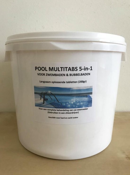 Tablettes de chlore 1 kg - 200 grammes pour piscine