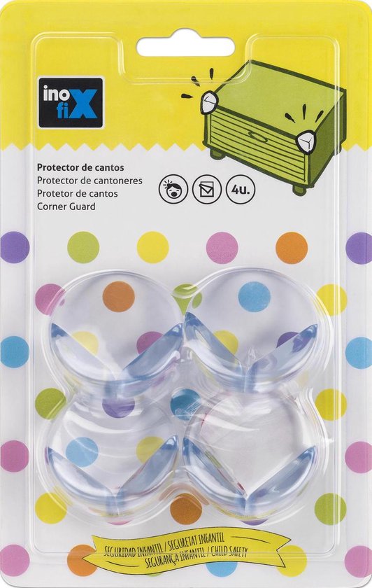 Angle de protection transparent pour enfants, 4 pièces